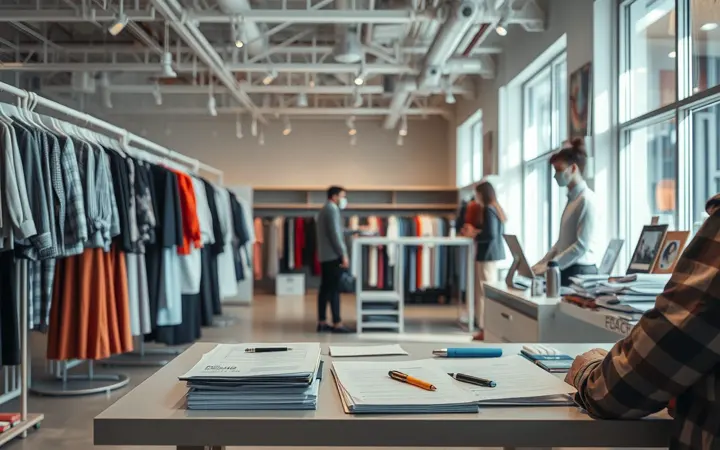 服装门店内部陈列照片示例