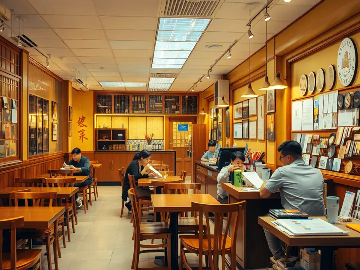 中餐门店内部用餐环境