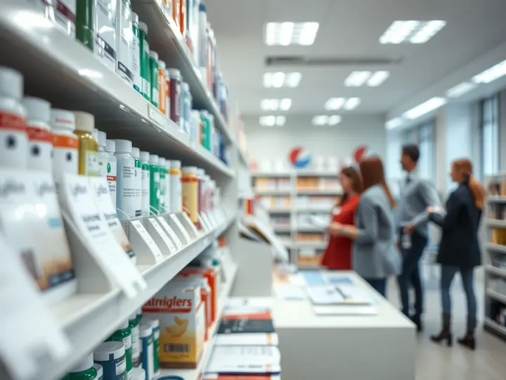 标准化后的药店货架陈列